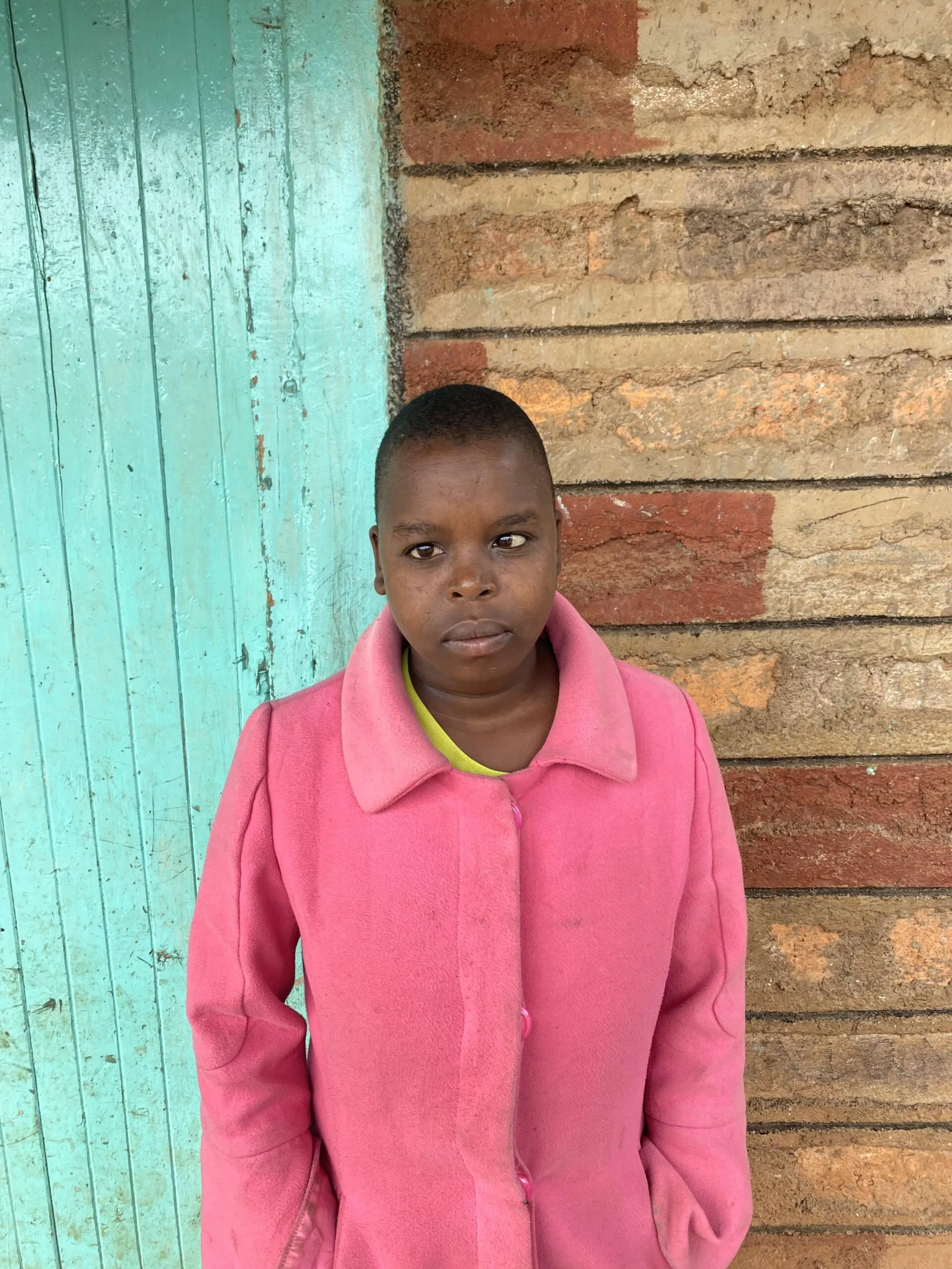 One of the children at Umoja Children's Home