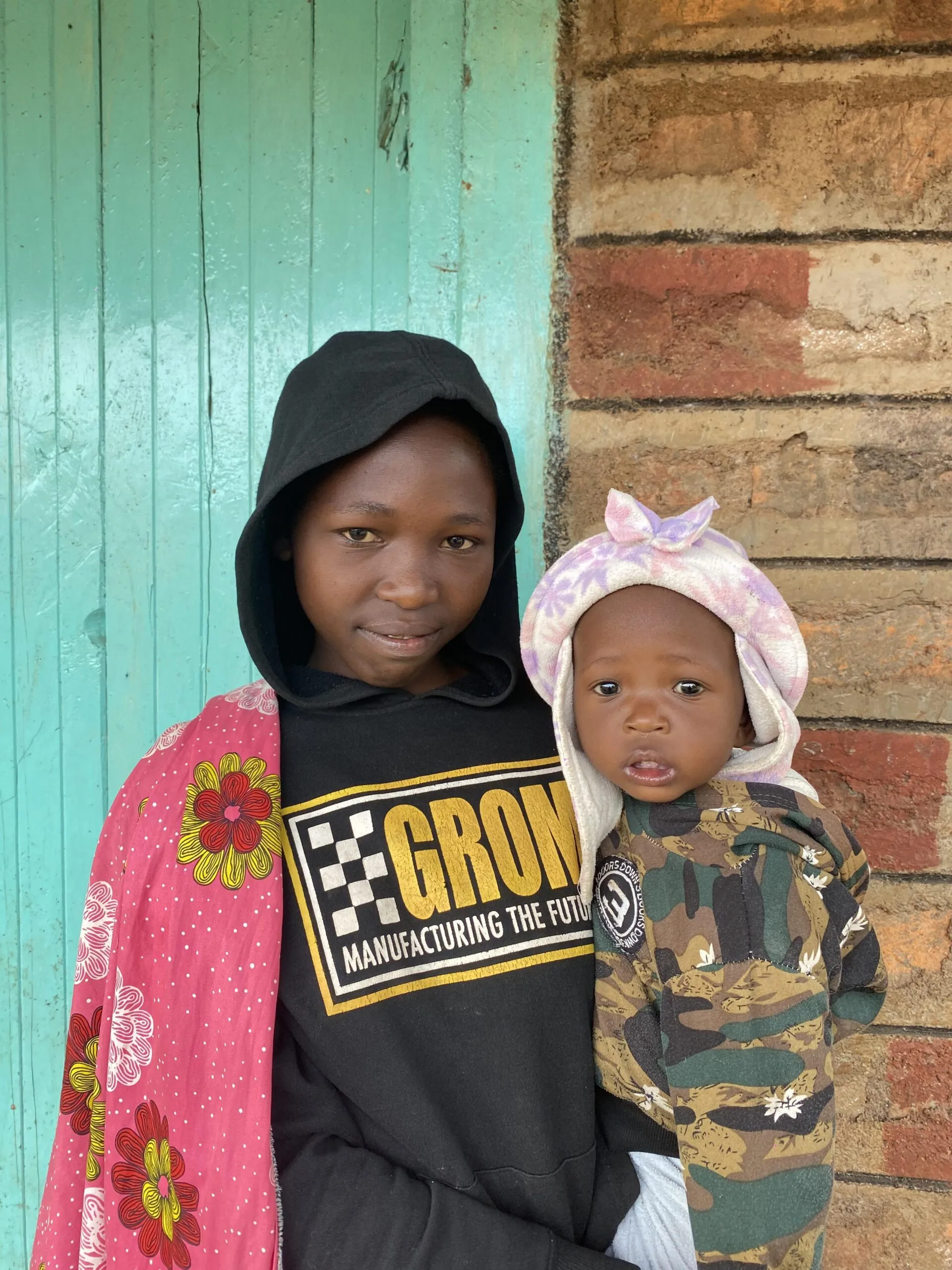 One of the children at Umoja Children's Home