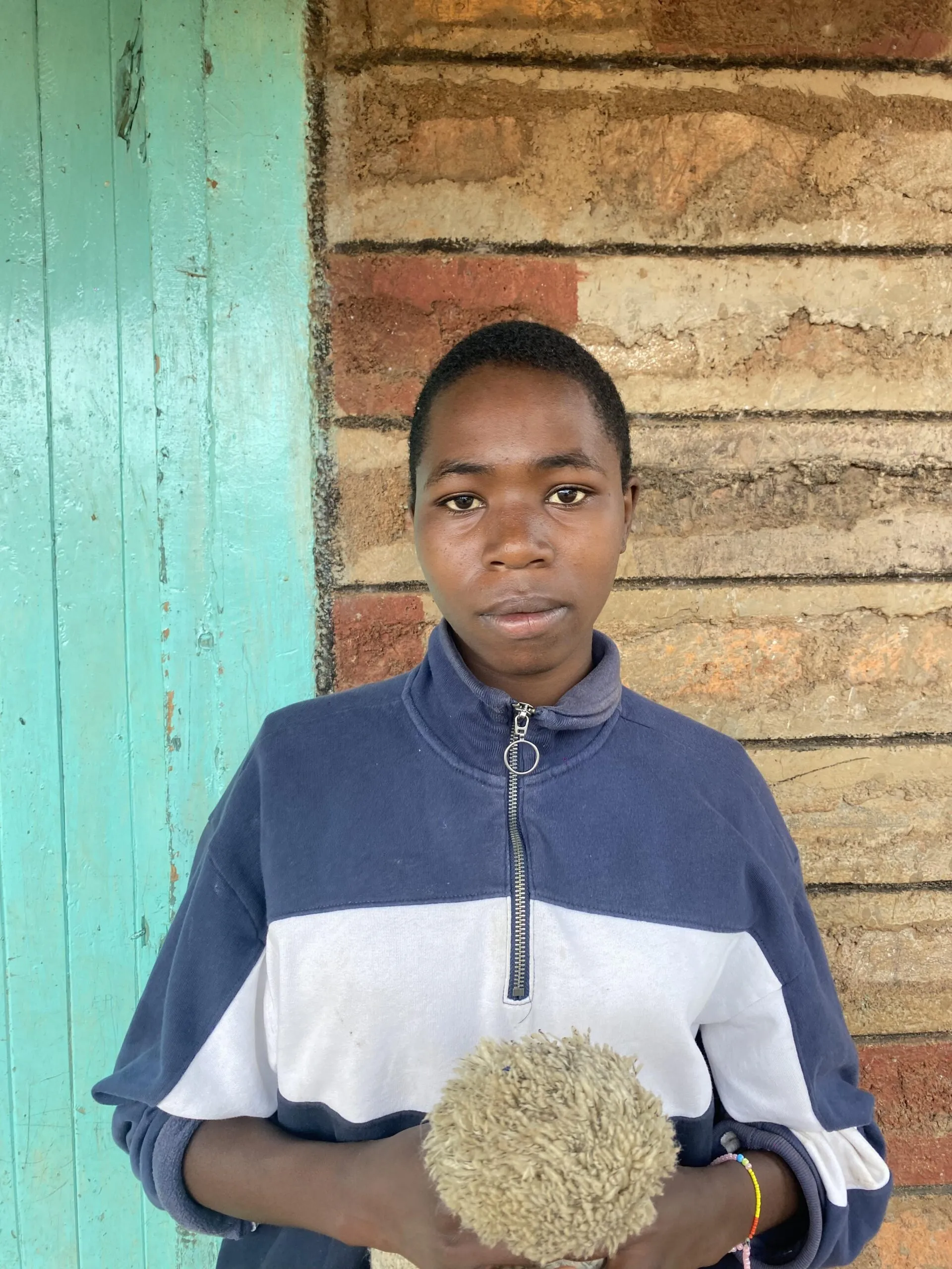 One of the children at Umoja Children's Home