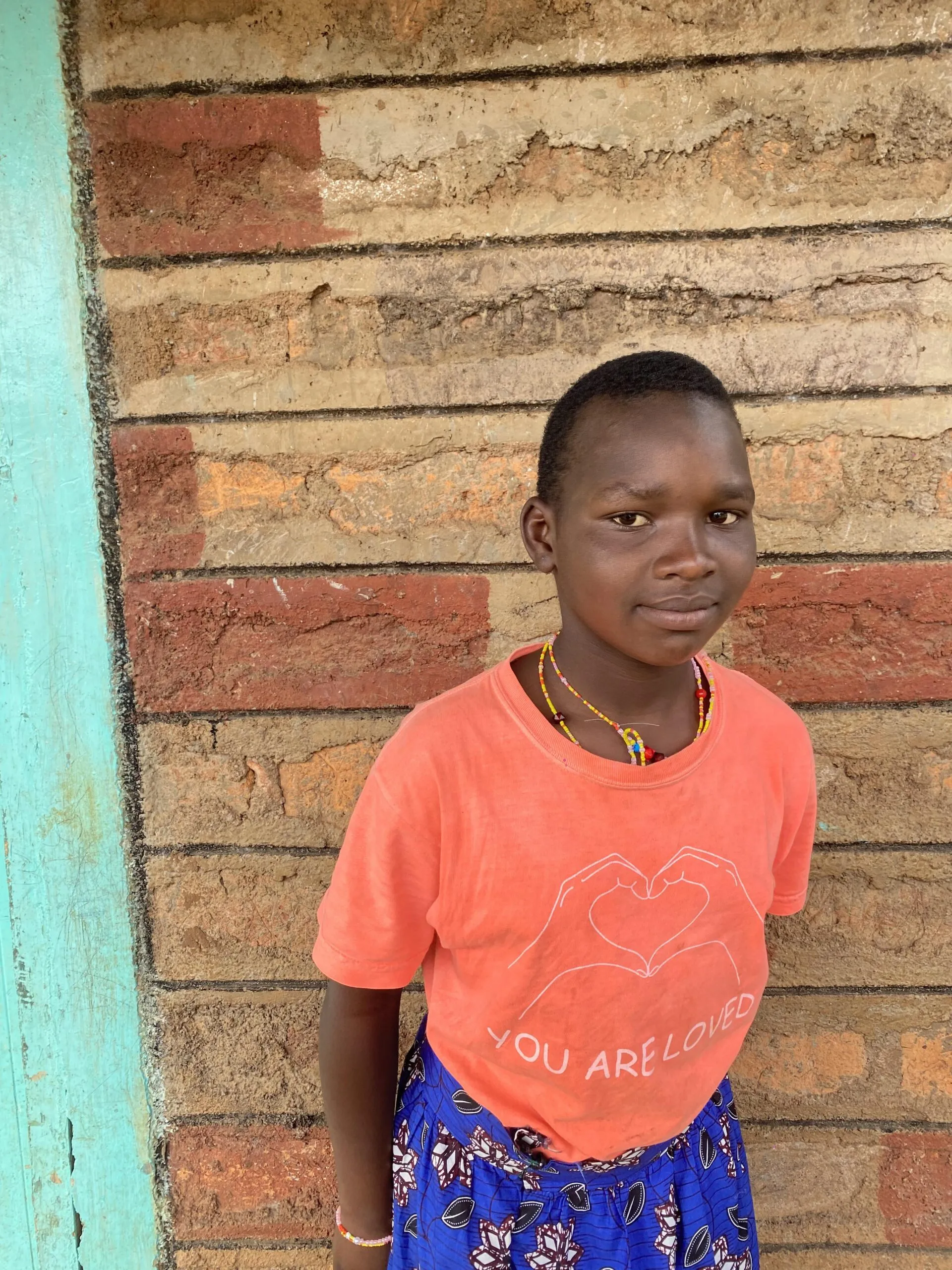 One of the children at Umoja Children's Home