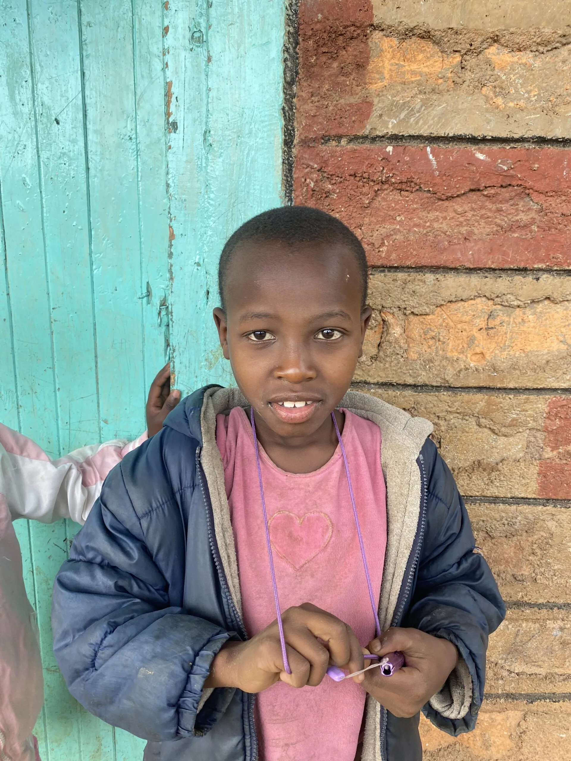 One of the children at Umoja Children's Home