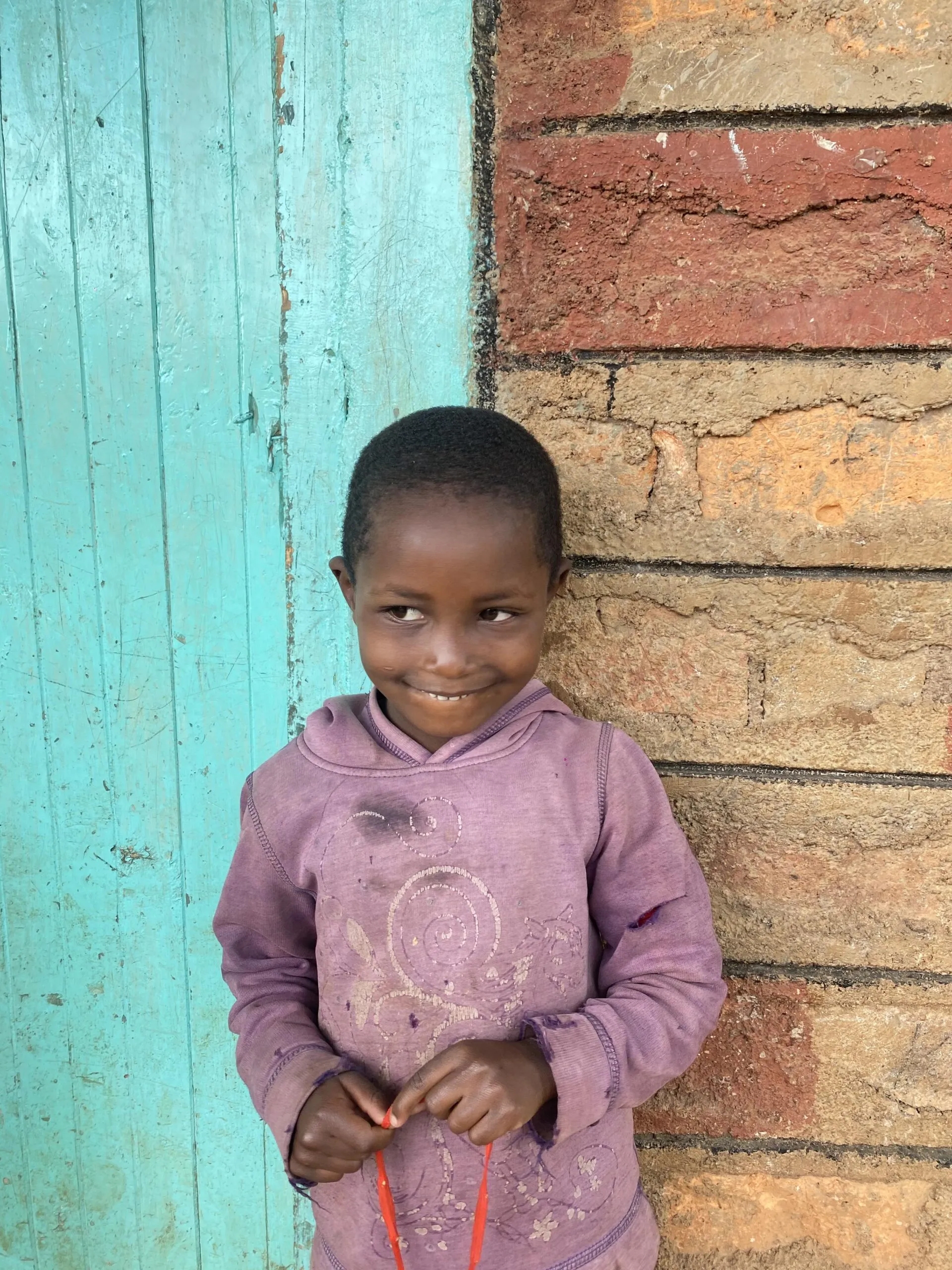 One of the children at Umoja Children's Home