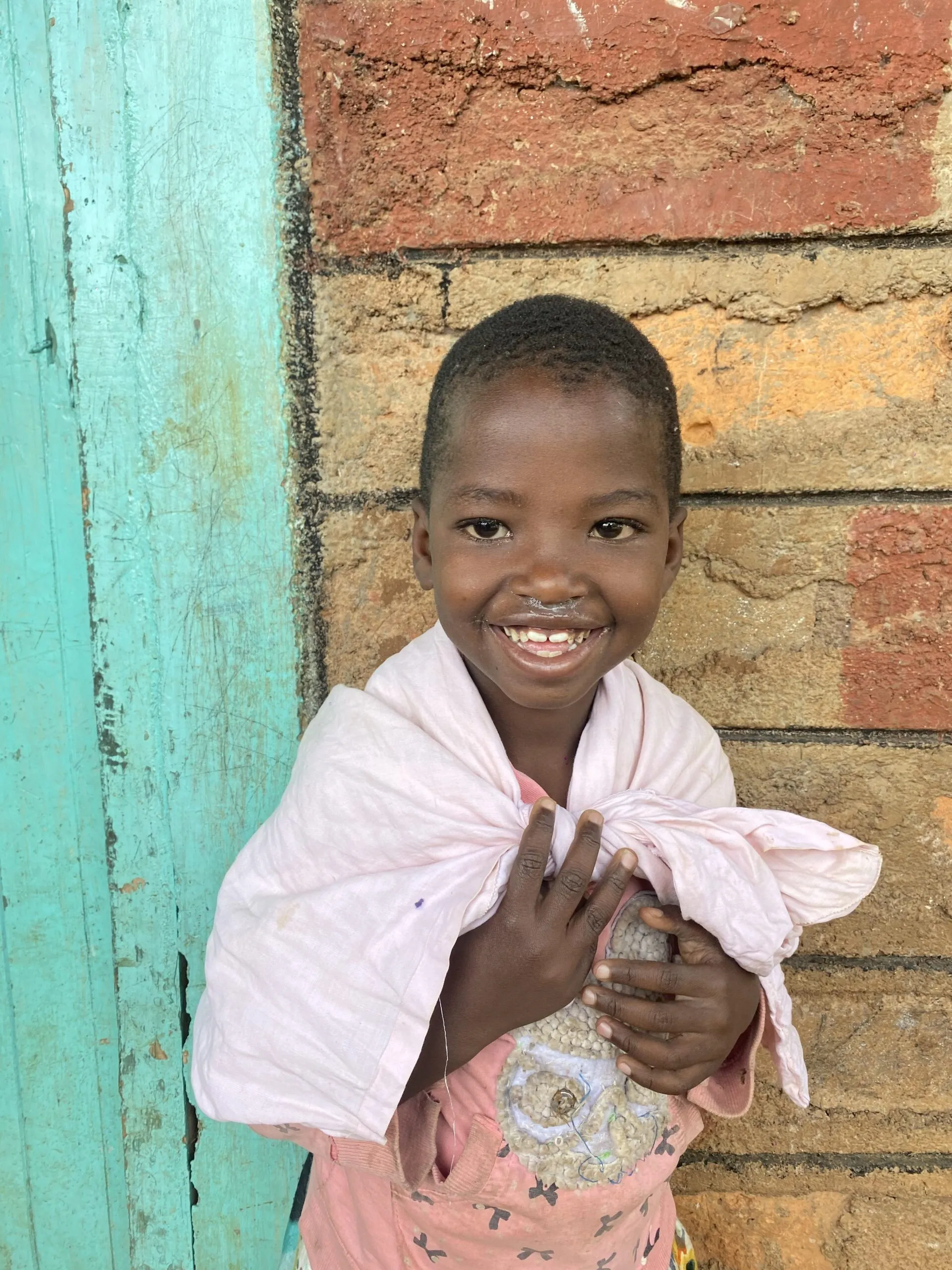 One of the children at Umoja Children's Home