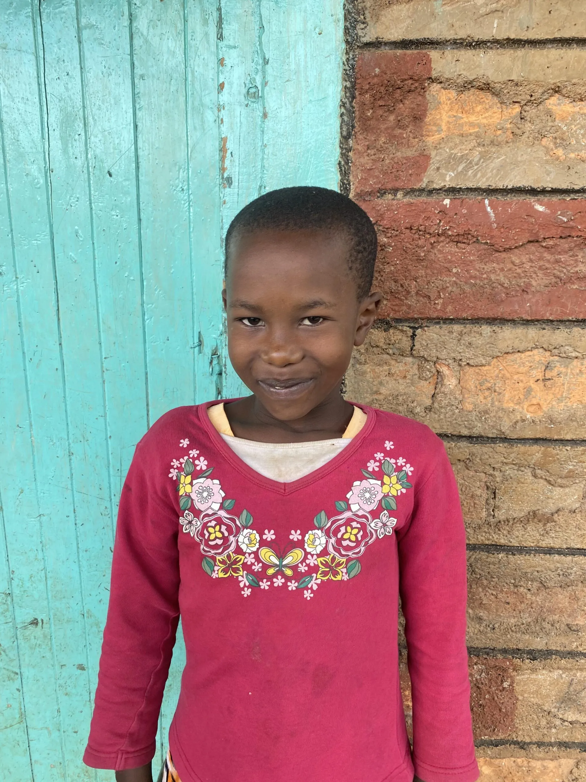 One of the children at Umoja Children's Home