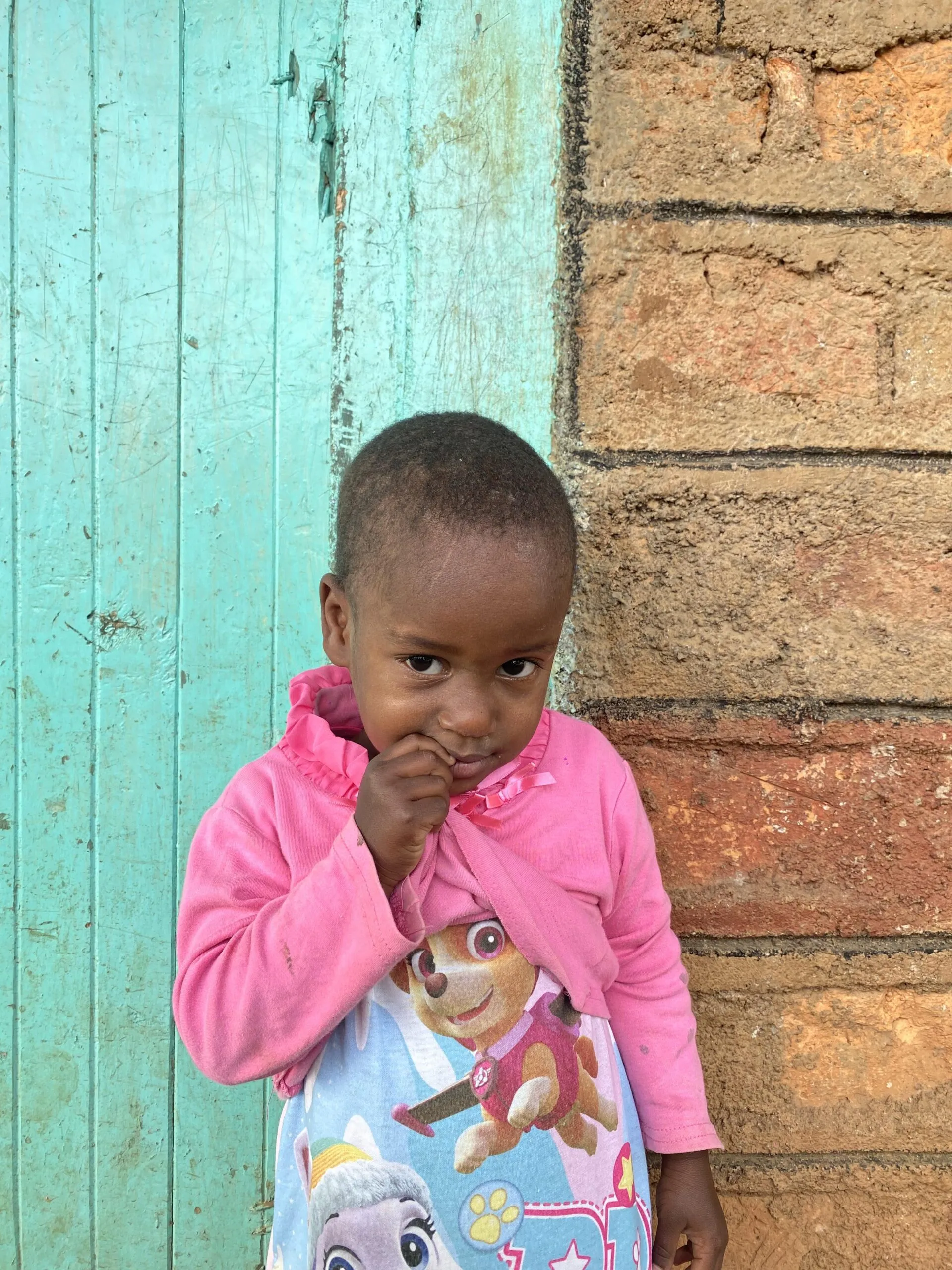 One of the children at Umoja Children's Home