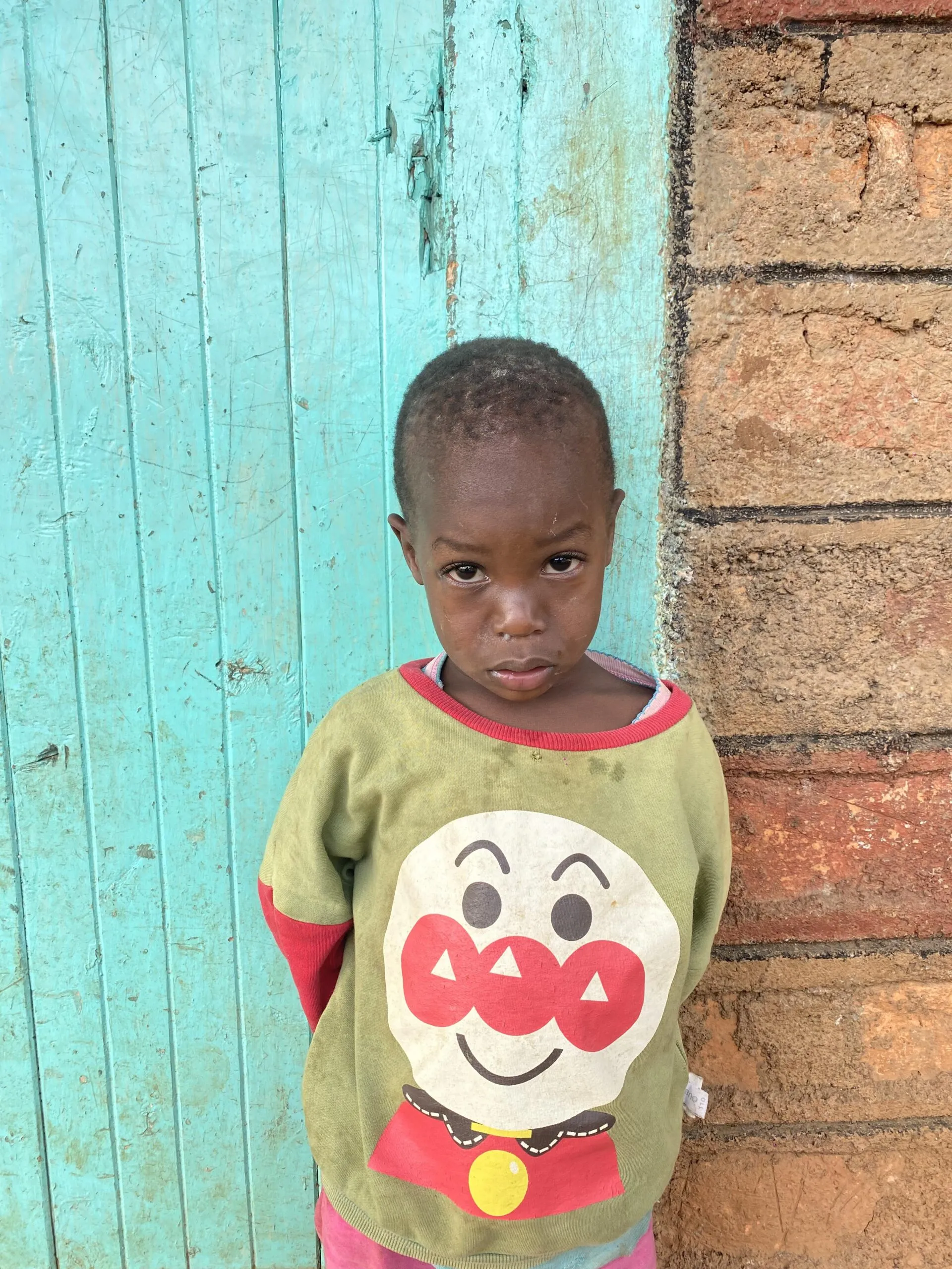 One of the children at Umoja Children's Home