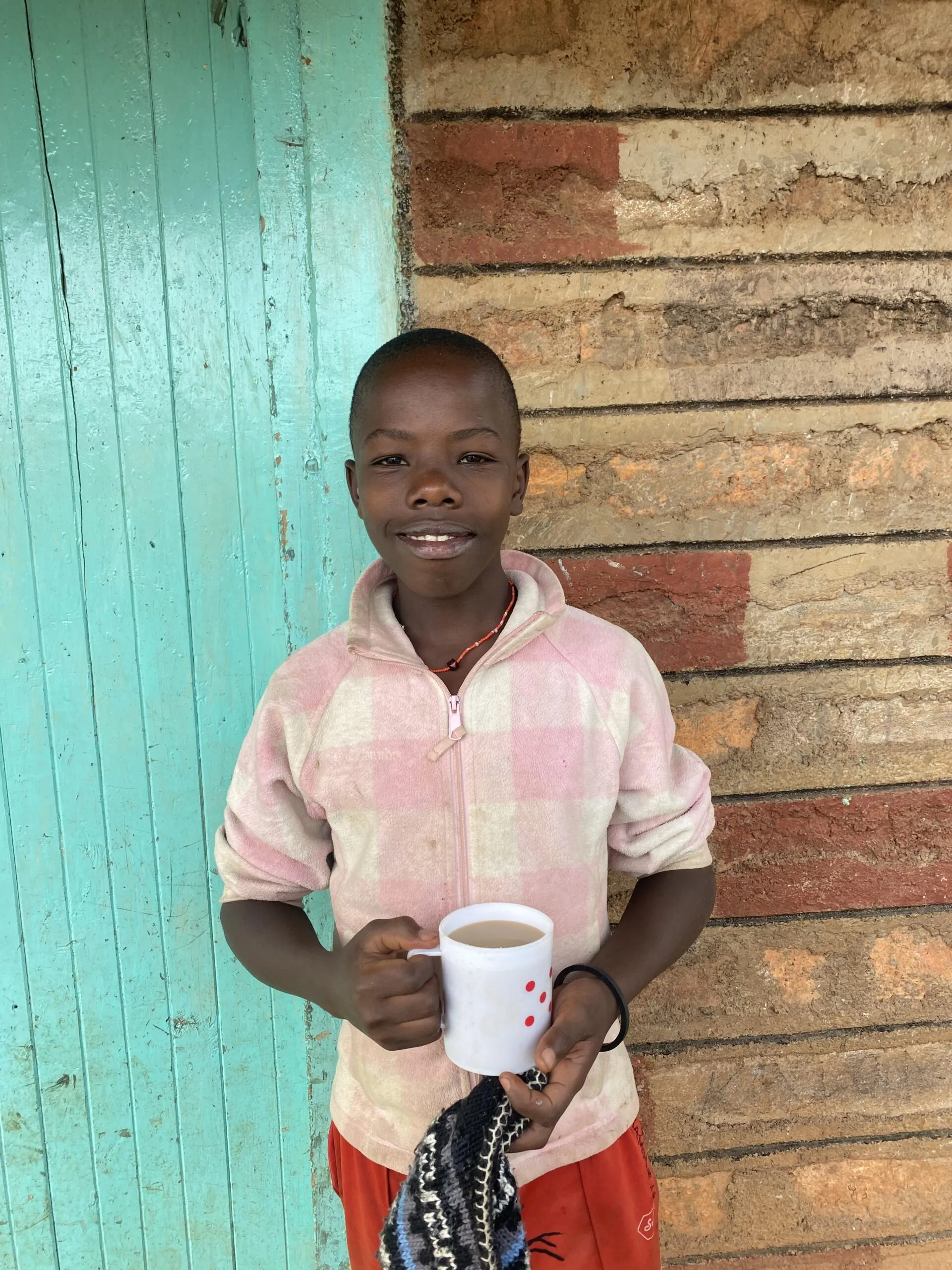 One of the children at Umoja Children's Home