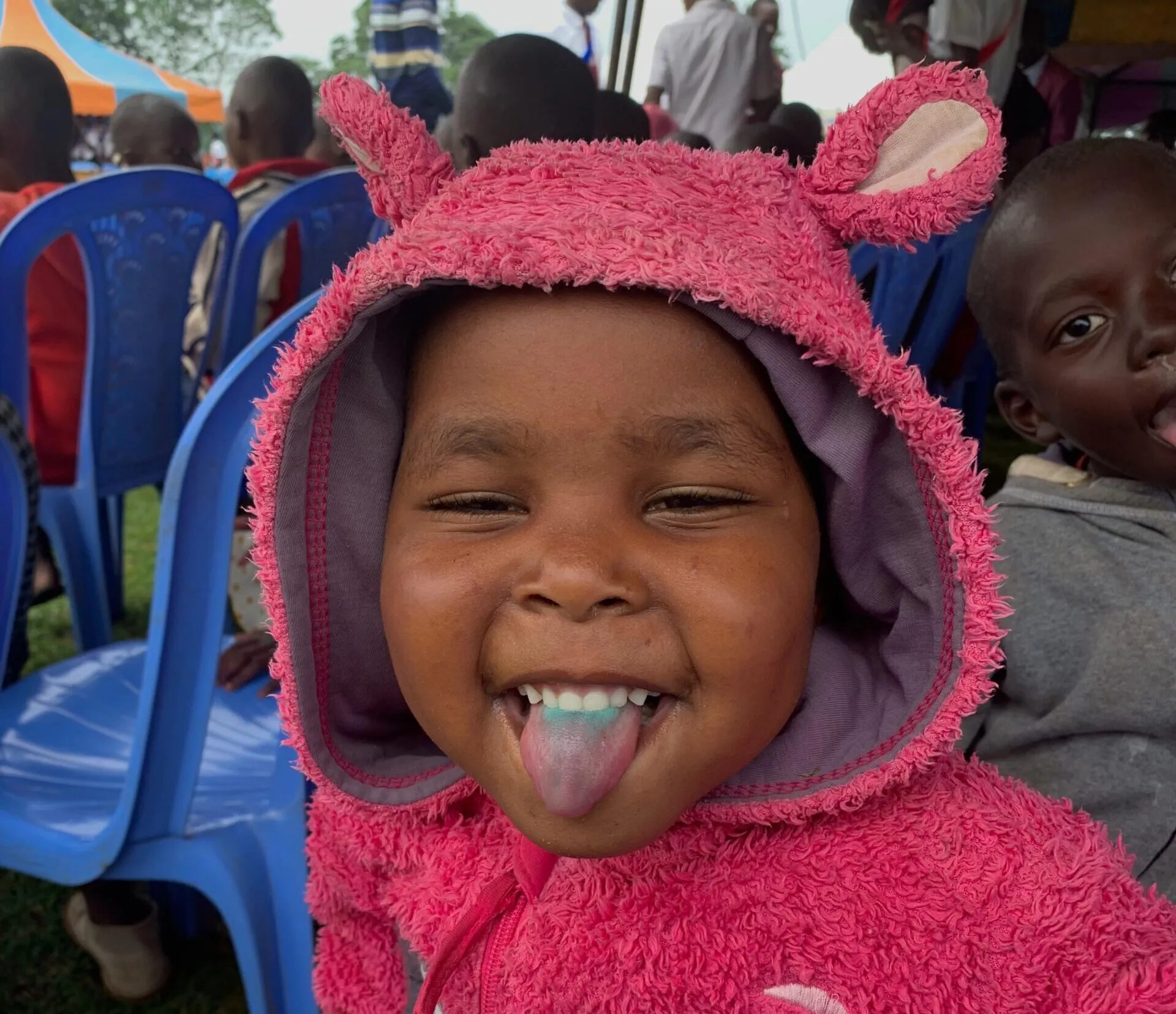 Abigael smiling at Umoja Children's Home